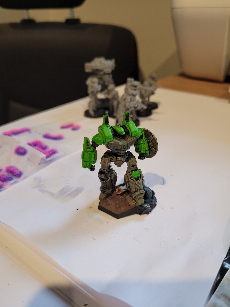 Odin's crusader is ready for our Battletech campaign #battletech