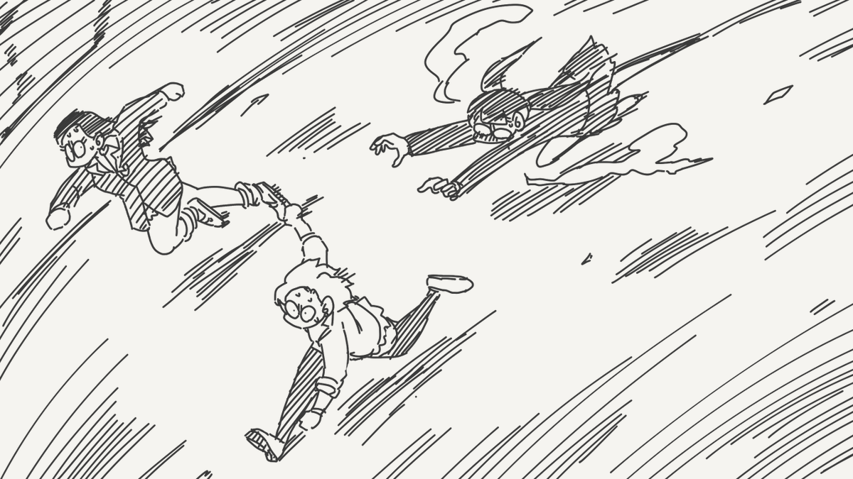 乱れてる絵です。 