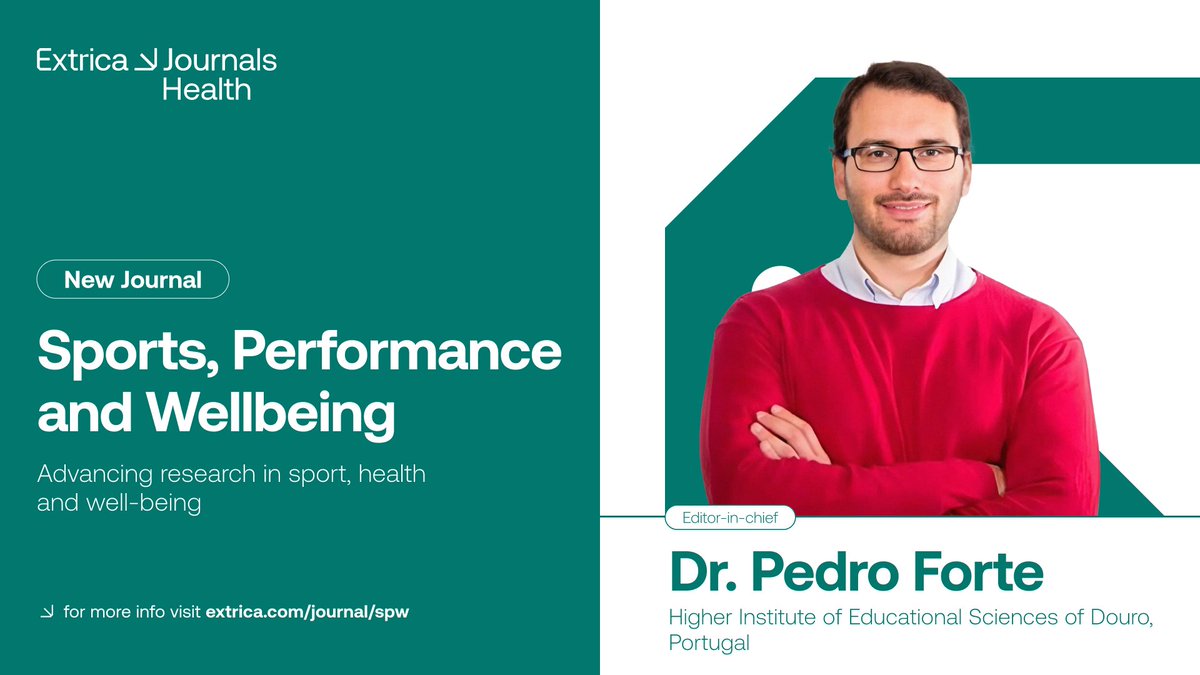 ExtricaScience's tweet photo. New Journal Launched!

Introducing: "Sport, Physical Activity and Well-being"  – https://t.co/b5rUZHh7ji

Led by Editor-in-Chief Dr. @PedroForte2, the journal welcomes high-quality research on sport science, health, performance, and human well-being. https://t.co/tzdN0mjX1X
