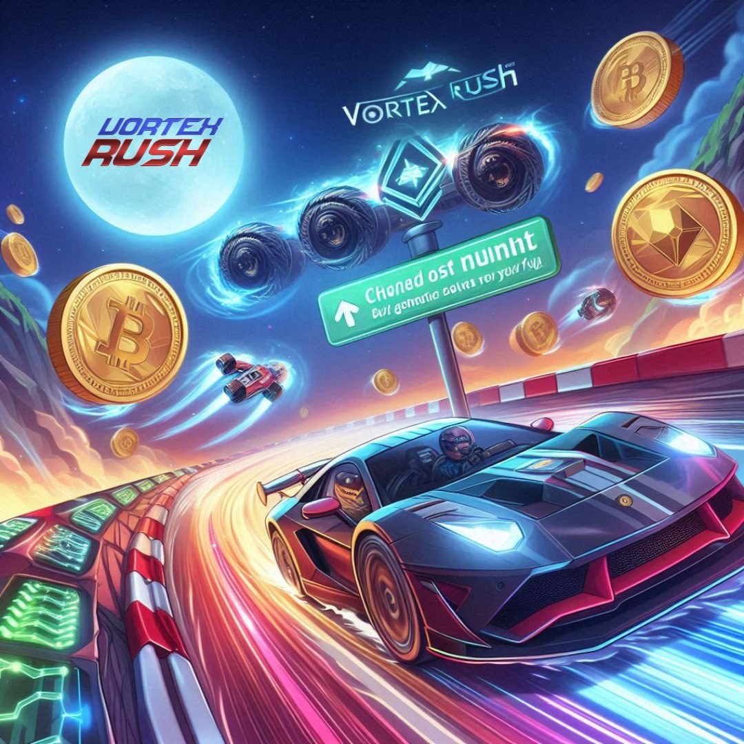🌟 Get ready for the adrenaline rush with Vortex Rush 🌟
 🚗💨 The racing game that will revolutionize the way you play. 🏁 Immerse yourself in exciting races, where every turn is an opportunity to demonstrate your skill and overtake your rivals. 
🌐 Powered by blockchain