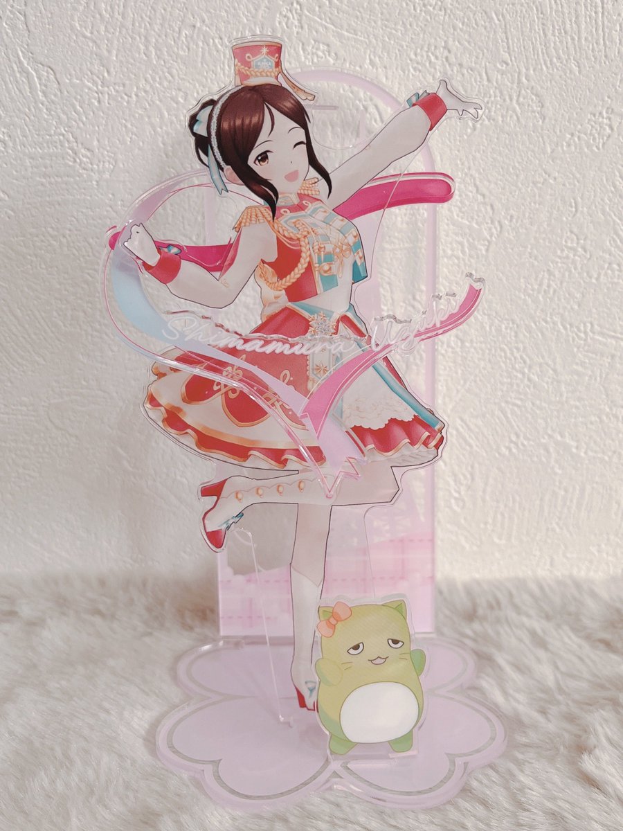 島村卯月 「東京タワーコラボの卯月アクスタかわいいから買っちゃった〜立体感アクスタカワイイ!」|にる子のイラスト