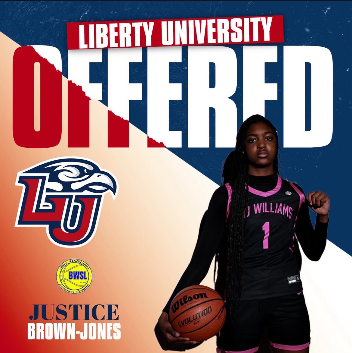 Justice Brown-Jones 💕 (@just_brownjones) on Twitter photo blessed to receive a full scholarship to play d1 basketball at <a href="/LibertyWBB/">Liberty Women's Basketball</a> <a href="/AlexisSherard/">Alexis Sherard</a> #agtg blessed to receive a full scholarship to play d1 basketball at <a href="/LibertyWBB/">Liberty Women's Basketball</a> <a href="/AlexisSherard/">Alexis Sherard</a> #agtg