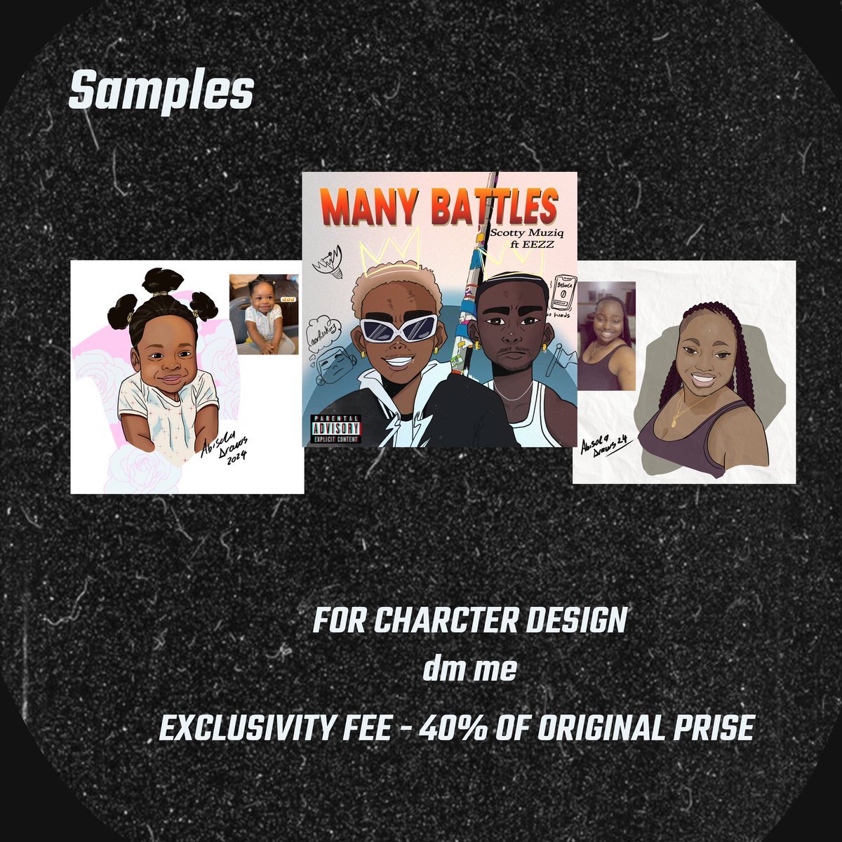 Abisoladoesart's tweet photo. Let’s work!
I’m open for commissions — whether you need character art, webtoon panels, or cover illustrations, I got you.
DM to book a slot.
Even if you can’t commission right now, a RT means the world!
#ArtCommission #CommissionsOpen #ArtistOnTwitter #DigitalArt #SupportArtists https://t.co/x4RIA7NLJe