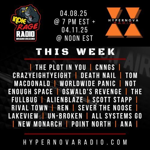 🎸TONIGHT @ 7 PM EST &amp; FRIDAY AT NOON EST: Mikey O @indierageradiofm interviews hard rock band CNNGS, plus fresh new rock music!

↘️TUNE IN ON THE @live365official APP OR↙️
🌐: hypernovaradio.com