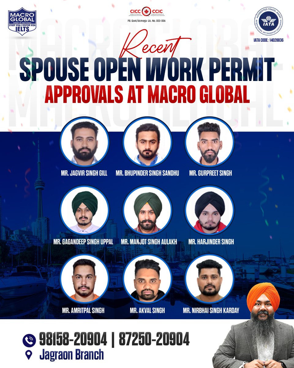 gurmilap27's tweet image. 🇨🇦 Spouse Visa Approvals NON-STOP at Macro Global!
Don’t scroll past your chance — act now!

Call now before it’s too late!
📞 87250-20904 | 98158-20904
.
.
.
#MacroGlobal #Canada #SpouseOpenWorkPermit #VisaApproved #explore #workInCanada #Immigration