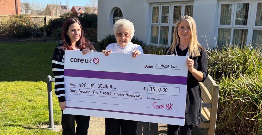 SolihullUpdates's tweet photo. A #Solihull care home has raised more than £3,500 for local charity @ageuksolihull. https://t.co/UEdT5eVigy https://t.co/p6Dv6PHIYJ