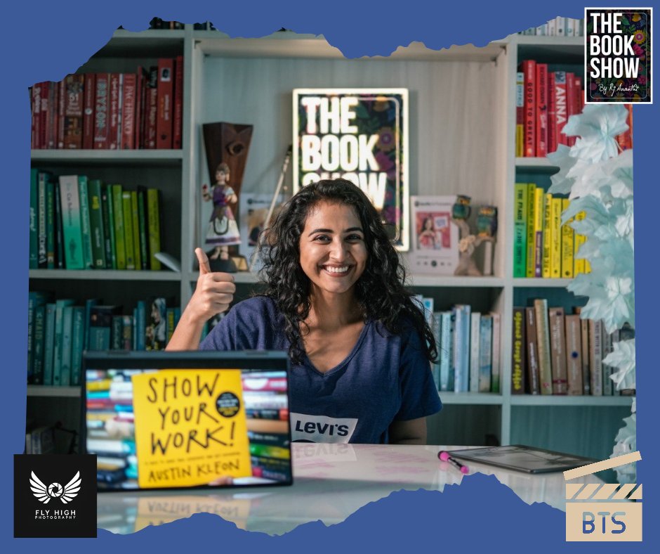 TheBookShow3's tweet photo. Some books &amp; moments captured during the shoot! 🫶🏽🌟📚

#NewVideoComingToday
#StayTuned

#TheBookShow #RJAnanthi #Shoot #bookstagram https://t.co/t3RuXJdAlk