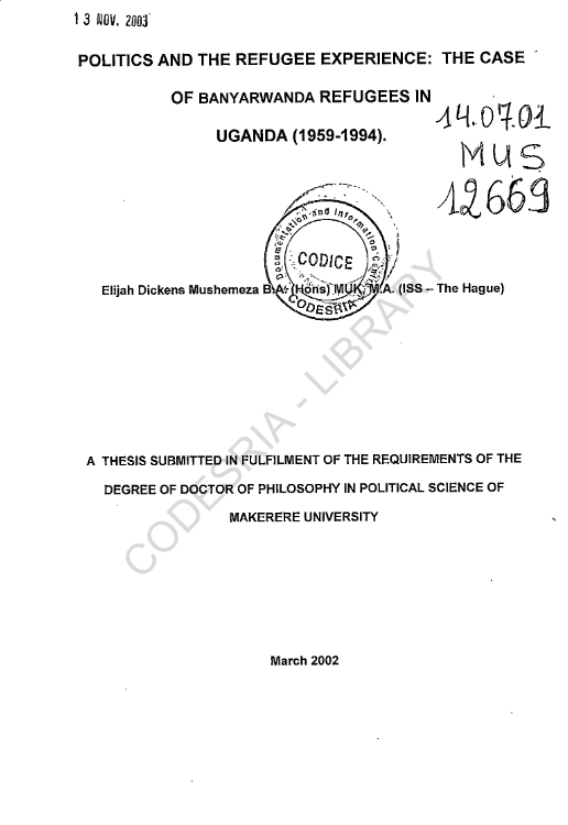 UncleGobby's tweet photo. @m_karangwa @mosthigh____ Ubushakashatsi buhari n'ubuhamya bwatanzwe n'#abacika ku #icumu rya Jenoside yakorewe #Abatutsi mu mwaka 1994 mu Rwanda burabihamya ko Jenoside yateguwe guhera kera muri za 1950's ari nabwo #Abatutsi benshi batangiye guhunga igihugu bakwirakwira mu bihugu byo mu baturanyi. https://t.co/azABSVtyrb