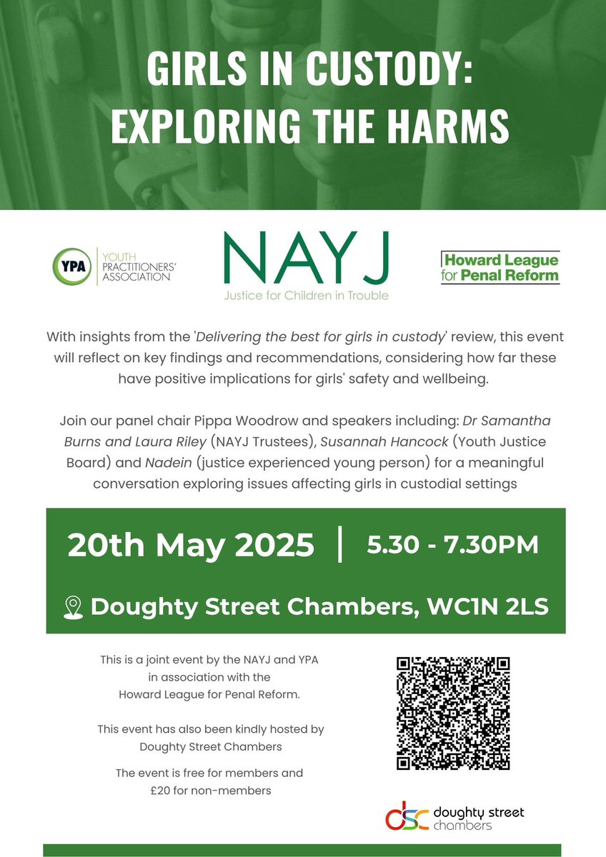 NAYJ Tweets (@nayjtweets) on Twitter photo ✳️ join us at our next event ✳️
🔗 tickets available here: ticketsource.co.uk/natonal-associ…
<a href="/TheHowardLeague/">The Howard League</a>
<a href="/DoughtyStPublic/">DoughtyStPublic</a>
<a href="/YPATweet/">Youth Practioners’ Association</a> ✳️ join us at our next event ✳️
🔗 tickets available here: ticketsource.co.uk/natonal-associ…
<a href="/TheHowardLeague/">The Howard League</a>
<a href="/DoughtyStPublic/">DoughtyStPublic</a>
<a href="/YPATweet/">Youth Practioners’ Association</a>