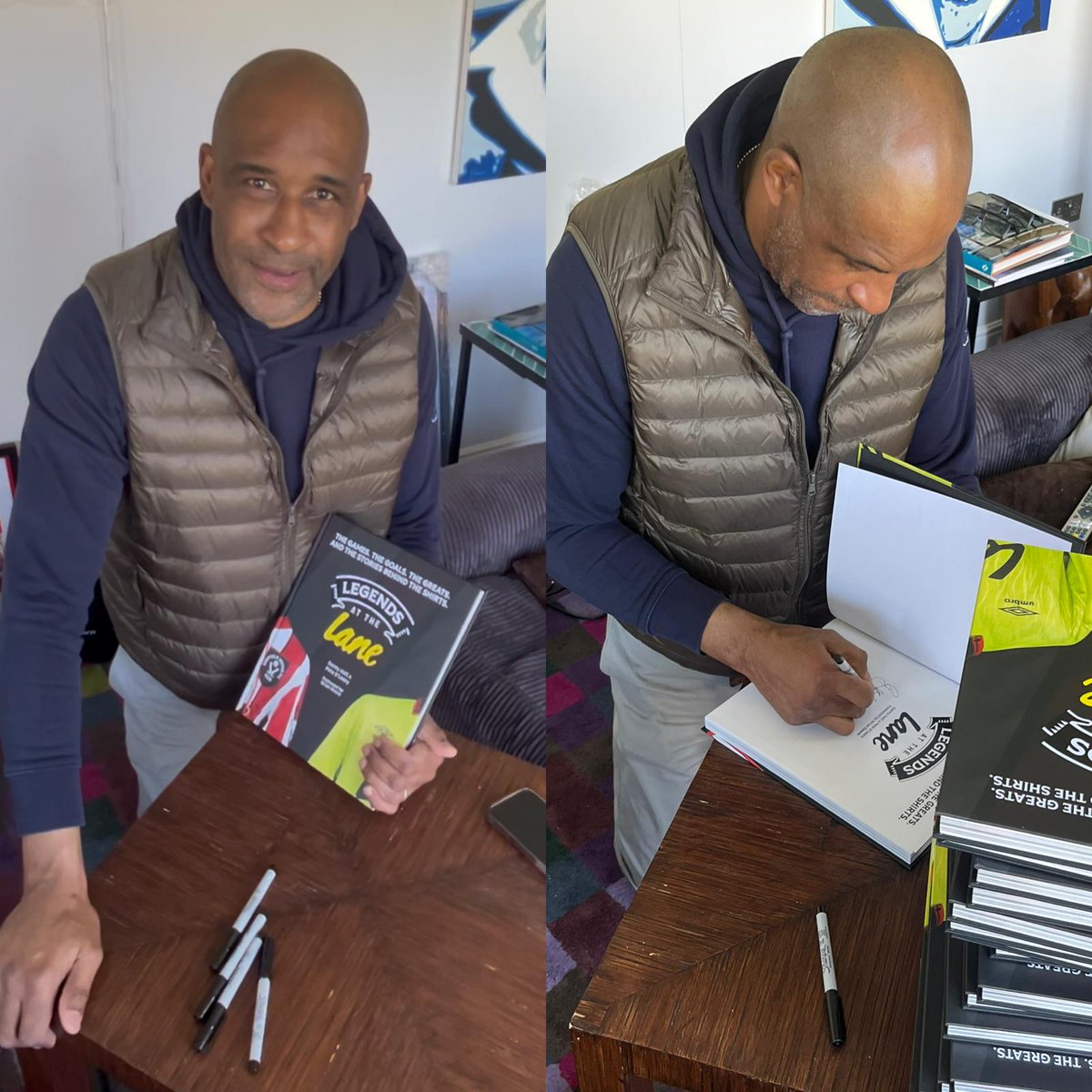 Now available - Legends at the Lane Deluxe Edition II, limited to 100 copies each hand-signed by Brian Deane. Featuring limited edition artwork and certificate of authenticity. Get one before they run out!

#sufc #twitterblades | <a href="/deanobri1968/">Brian Deane</a>