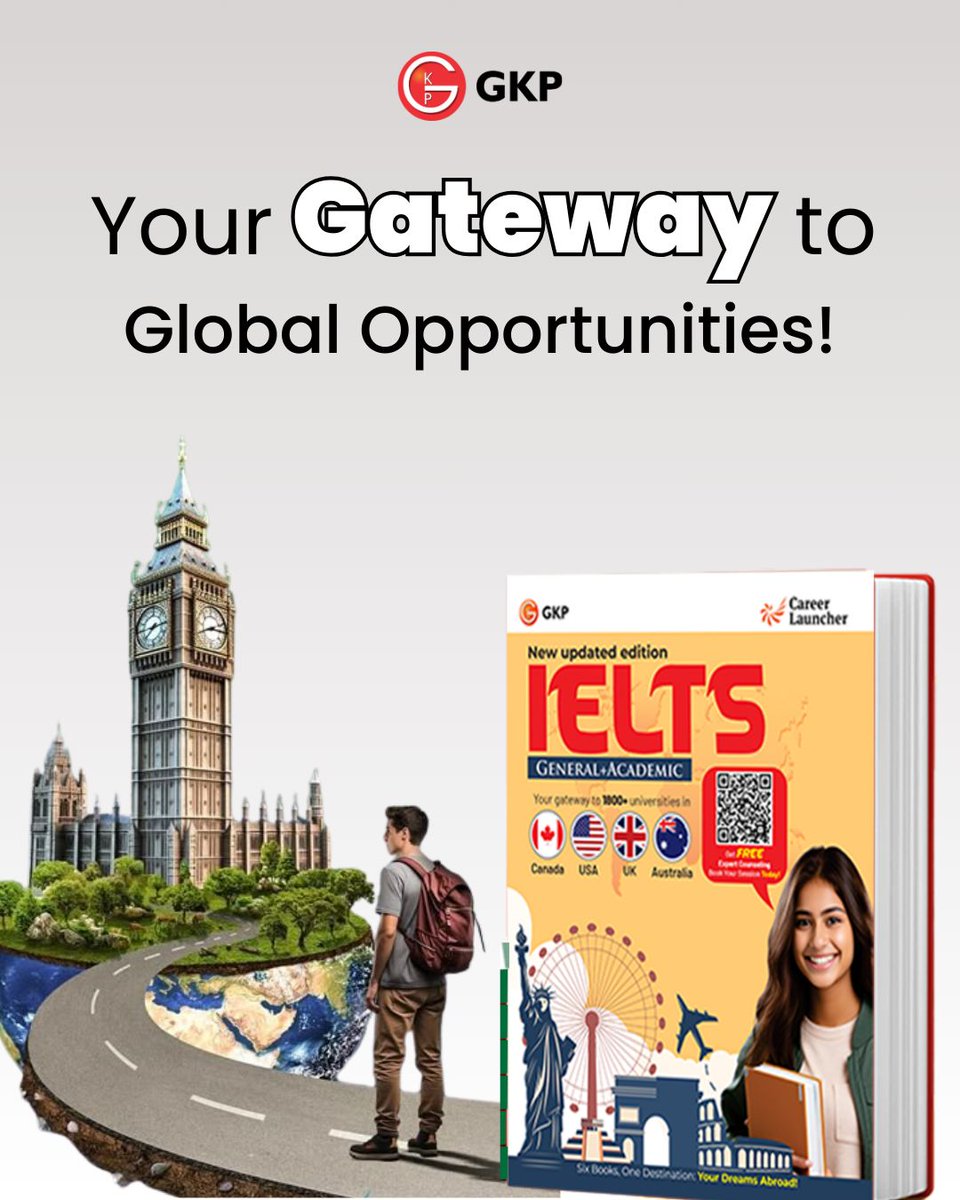 GKPonline's tweet image. Dreaming of UK, Canada, or Australia?

Get Band 7+ with the complete IELTS prep set!
Reading, Writing, Listening, Speaking, Grammar &amp;amp; Aviator
6 books. One clear path.

Start prepping smart: gkpublications.com/best-ielts-exa…

#IELTSPreparation #StudyGoals  #Band9Journey #ielts #StudyAbroad
