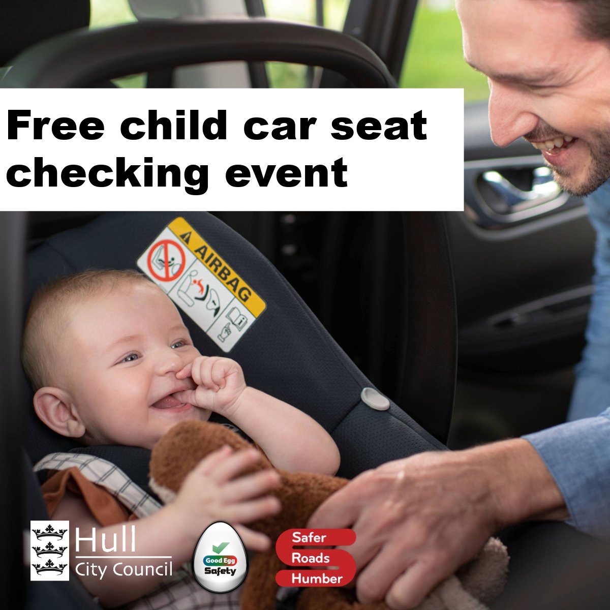 Hull City Council (@hullccnews) on Twitter photo πΆ The next FREE child car seat checking event takes place at
π Kingston Retail Park, HU1 2TR
π
Tuesday 15 April
β° 10 - 3
No appointment needed.
π€ The event is being held in partnership between Hull City Council,
<a href="/HumberRoads/">Safer Roads Humber</a> and <a href="/GoodEggSafety/">Good Egg Safety CIC</a>. πΆ The next FREE child car seat checking event takes place at
π Kingston Retail Park, HU1 2TR
π
Tuesday 15 April
β° 10 - 3
No appointment needed.
π€ The event is being held in partnership between Hull City Council,
<a href="/HumberRoads/">Safer Roads Humber</a> and <a href="/GoodEggSafety/">Good Egg Safety CIC</a>.