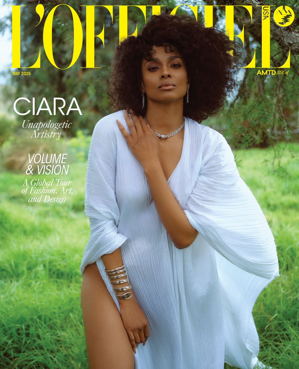 LOFFICIELUSA's tweet photo. Introducing L'OFFICIEL’s latest global cover star, @ciara! 

Head to the link in bio for our candid interview with the star about dominating the music industry on her own terms—in between parent-teacher conferences and running her own record label. https://t.co/iVeXlSom54