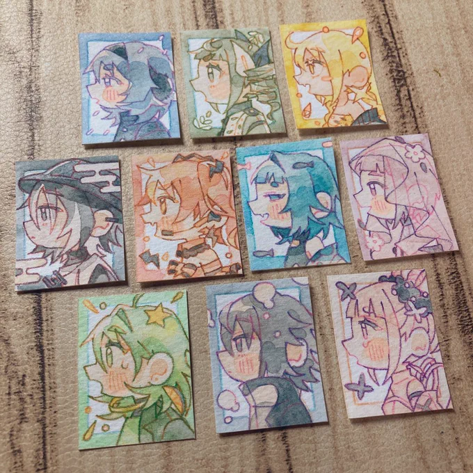 #一次創作祭り春の陣2025 透明水彩で絵描いてます〜 何かをモチーフにキャラデザするのが好きです
