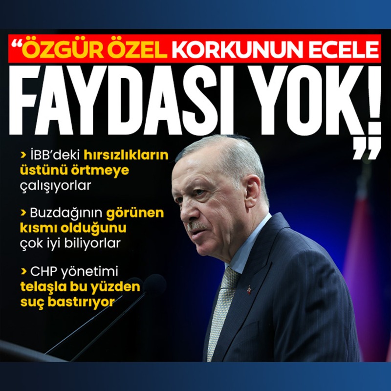 sabah's tweet photo. "CHP HAYAL KIRIKLIĞINA UĞRADI"

Başkan Erdoğan, açıklamalarda bulundu:

▪️Siyasette sokak terörüne, vandallığa, özellikle de küfre yer yoktur.
▪️Liderlerle Gazze'deki insanlık dışı durumu ele aldık.
▪️Ülkenin ve milletin meselelerinin üzerine öz güvenle gideceğiz.