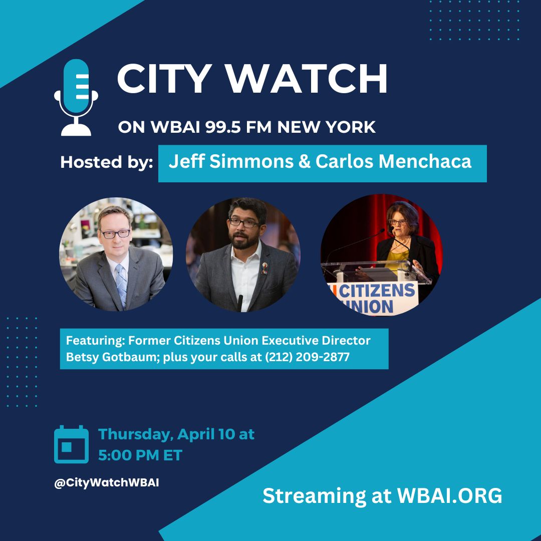 Jeff Simmons (@jackhites) on Twitter photo Tune to <a href="/WBAI/">WBAI New York at 99.5 FM, streaming at wbai.org</a> 99.5 FM NY this Thursday at 5 PM when Carlos <a href="/cmenchaca/">🦋Menchaca 萬齊家</a> & I talk with Betsy Gotbaum <a href="/bgotbaum/">Betsy Gotbaum</a>, who just stepped down as Executive Director of <a href="/CitizensUnionNY/">Citizens Union</a> - and then your calls at (212) 209-2877 Tune to <a href="/WBAI/">WBAI New York at 99.5 FM, streaming at wbai.org</a> 99.5 FM NY this Thursday at 5 PM when Carlos <a href="/cmenchaca/">🦋Menchaca 萬齊家</a> & I talk with Betsy Gotbaum <a href="/bgotbaum/">Betsy Gotbaum</a>, who just stepped down as Executive Director of <a href="/CitizensUnionNY/">Citizens Union</a> - and then your calls at (212) 209-2877