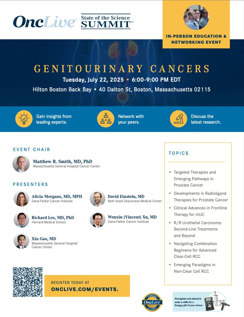 Dana-Farber Lank Center for Genitourinary Oncology (@danafarber_gu) on Twitter photo This summer: <a href="/OncLive/">OncLive.com</a> State of the Science Summit on GU malignancies. Collaborative across Dana-Farber/Harvard Cancer Center programs, featuring from the Lank Center <a href="/CaPsurvivorship/">Alicia Morgans, MD, MPH</a> on prostate cancer and <a href="/VincentWenxinXu/">Wenxin (Vincent) Xu</a> on kidney cancer. More info in the flyer below 👇 This summer: <a href="/OncLive/">OncLive.com</a> State of the Science Summit on GU malignancies. Collaborative across Dana-Farber/Harvard Cancer Center programs, featuring from the Lank Center <a href="/CaPsurvivorship/">Alicia Morgans, MD, MPH</a> on prostate cancer and <a href="/VincentWenxinXu/">Wenxin (Vincent) Xu</a> on kidney cancer. More info in the flyer below 👇
