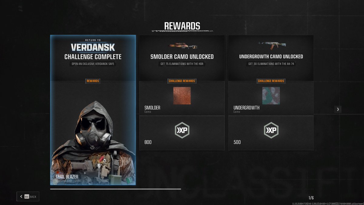 SpecimenXAlien's tweet photo. I Unlocked,Finally!!!

Skin : TRAIL BLAZER ( CAINE)

Thanks for my squadmate :  [POL]_Juja_

#CallofDuty #CallOfDutywarzone #VerdanskReturns 
#Event #Reward #chanche #Squadmate #PCGamer  #Hungarian #Hungary #OPERATORS #BlackOps6 #Caine #trailblazerskin #TrailBlazer https://t.co/UPFN2F6ZNb