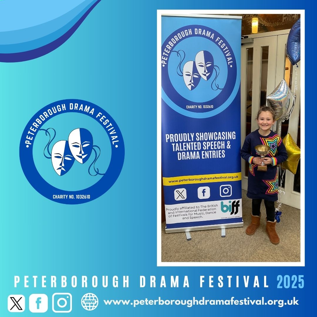 Pbodramafest's tweet photo. 🎭 It has been one month since the showcase of fantastic local talent at The Peterborough Drama Festival.  Well done to all entrants and thank you for making the festival a huge success again this year! 🎭
 
Our gallery of photos can be viewed at https://t.co/JLAJanCjxK https://t.co/1FRNEi1ReD