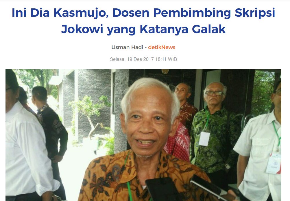 SianiparRismon's tweet photo. Seharusnya TIM TPUA melaporkan Pak Ir. Kasmujo, MS yang menyebarkan hoax mengaku pembimbing skripsi Jokowi, karena baik di lembar pengesahan maupun di prakata pada skripsi Jokowi, tidak tercantum nama pembimbing Kasmujo. Ini titik masuk mengurai pemalsuan skripsi palsu JOKOWI. https://t.co/tcONOD67Yk