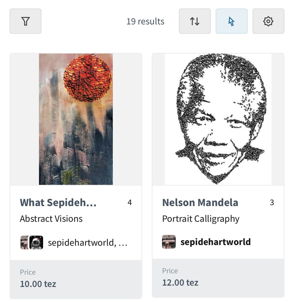 sepidehartworld's tweet photo. ☘️GmGeGn
☘️Happy #Tezostusedsy
☘️My artworks on @objkt
https://t.co/Uc4NVZLOdq
☘️
#Sepidehartworld #Calligraphy #portrait #Monochrome #NFTs #nftarti̇st #NFT_Shill #blackandwhite #digitalpainting #Aiart
#physicalart #AbstractVisions #red #nftcollector https://t.co/S12hHsLT4M