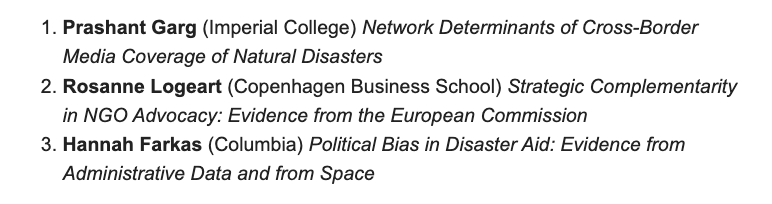 AERE (@aereorg) on Twitter photo AERE@OSWEET returns *this Friday* April 11th at 2pm Eastern (11am Pacific) with 3 terrific talks on politics, media, and the environment!
Presenters:
✨ Prashant Garg (<a href="/Prashant_Garg_/">Prashant Garg</a>)
✨ Rosanne Logeart (<a href="/RosanneLogeart/">Rosanne Logeart</a>)
✨ Hannah Farkas
Register: buff.ly/JhWGo59 AERE@OSWEET returns *this Friday* April 11th at 2pm Eastern (11am Pacific) with 3 terrific talks on politics, media, and the environment!
Presenters:
✨ Prashant Garg (<a href="/Prashant_Garg_/">Prashant Garg</a>)
✨ Rosanne Logeart (<a href="/RosanneLogeart/">Rosanne Logeart</a>)
✨ Hannah Farkas
Register: buff.ly/JhWGo59