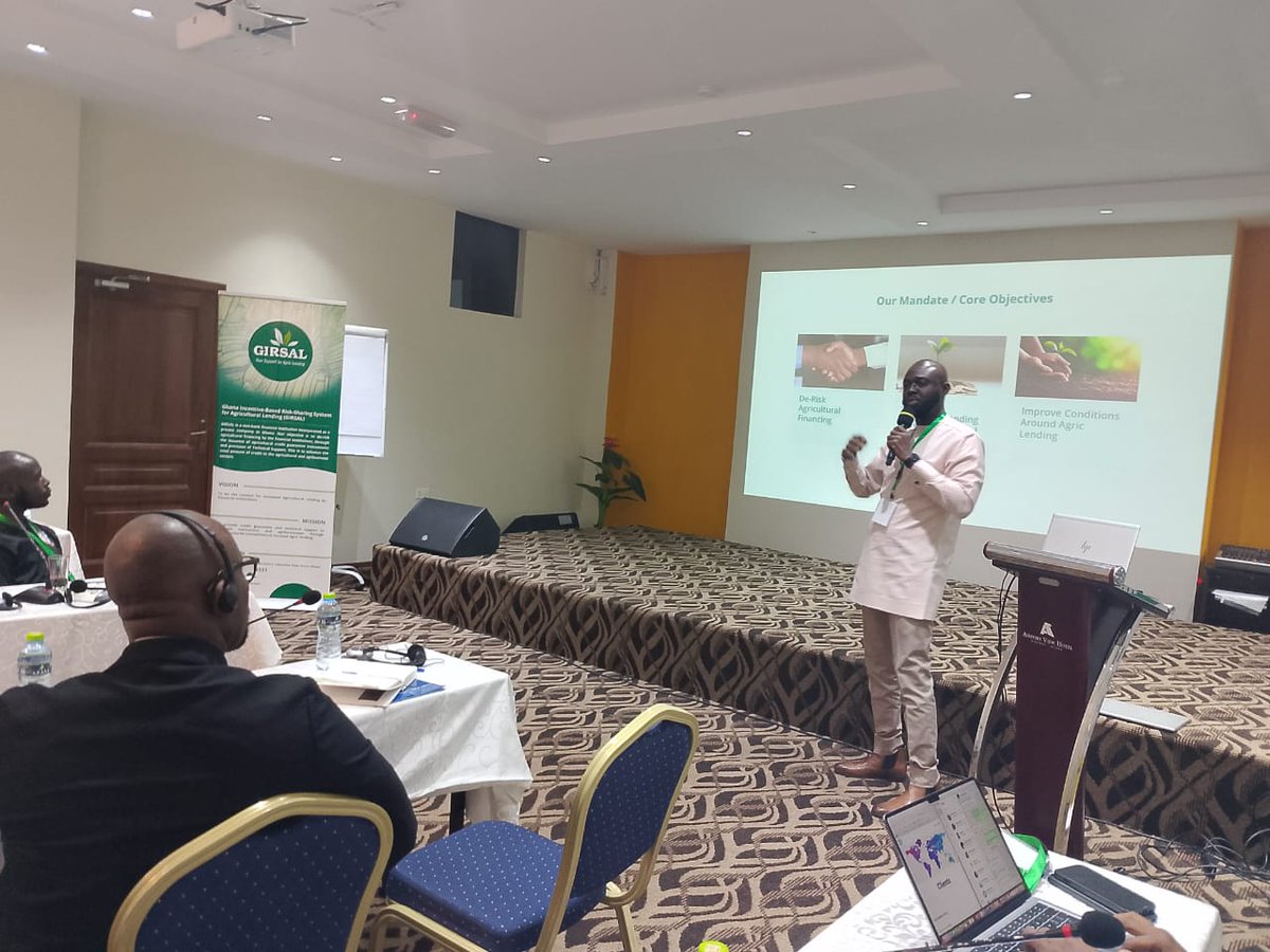 “Risk-sharing incentive mechanisms is the key to unlocking private sector capital in agricultural lending in Africa" Powerful insights from today's sessions at the AFRACA International Study Tour in Accra. Exploring how Ghana's GIRSAL model has revolutionized agricultural lending