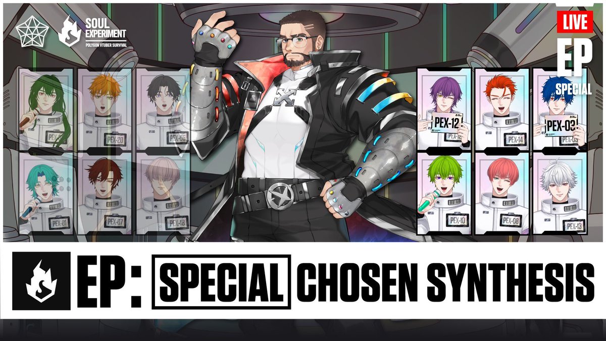💎 SOUL EXPERIMENT | VTUBER SURVIVAL 💎
[SPECIAL ROUND | CHOSEN SYNTHESIS ]
พบกับการทดลองพิเศษ ในหัวข้อ "CHOSEN SYNTHESIS"
ในคืนนี้ จะมีผู้ที่ต้องก้าวออกจากห้องทดลองแห่งนี้ 
ใครจะได้อยู่ต่อ ใครจะสูญสลายไป มาลุ้นไปพร้อมกัน! 20:00 น. !
.
📍 รับชมได้ที่ Polygon Official
👉