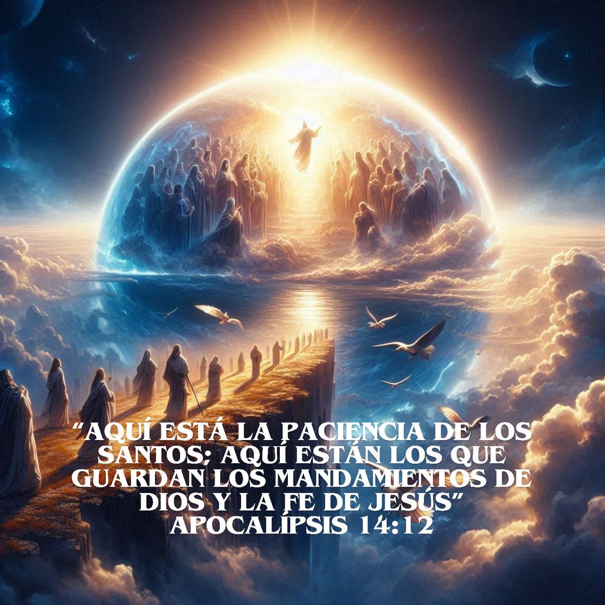 DanielJaime16's tweet photo. La expresión «aquí está» del v. 12 muestra que su resistencia se debe a su fiel predicación del evangelio del tiempo del fin. CbA 
Feliz Martes 😊
Sigamos proclamado el evangelio. https://t.co/wG3YZcetji