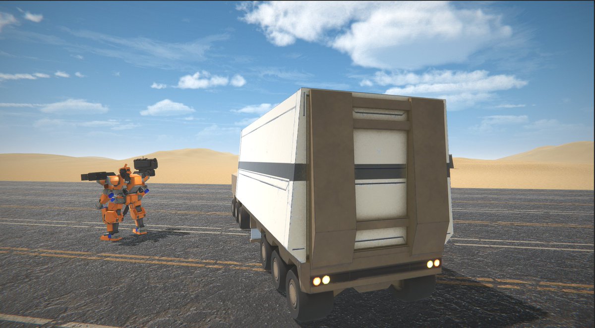 TechnocratsRock's tweet image. #ProjectGAEA #unity3d #gamedevs
足したり汚したり光らせたりしてトレーラー完成
自作ゲーム世界の一般的な輸送手段として頑張ってもらう