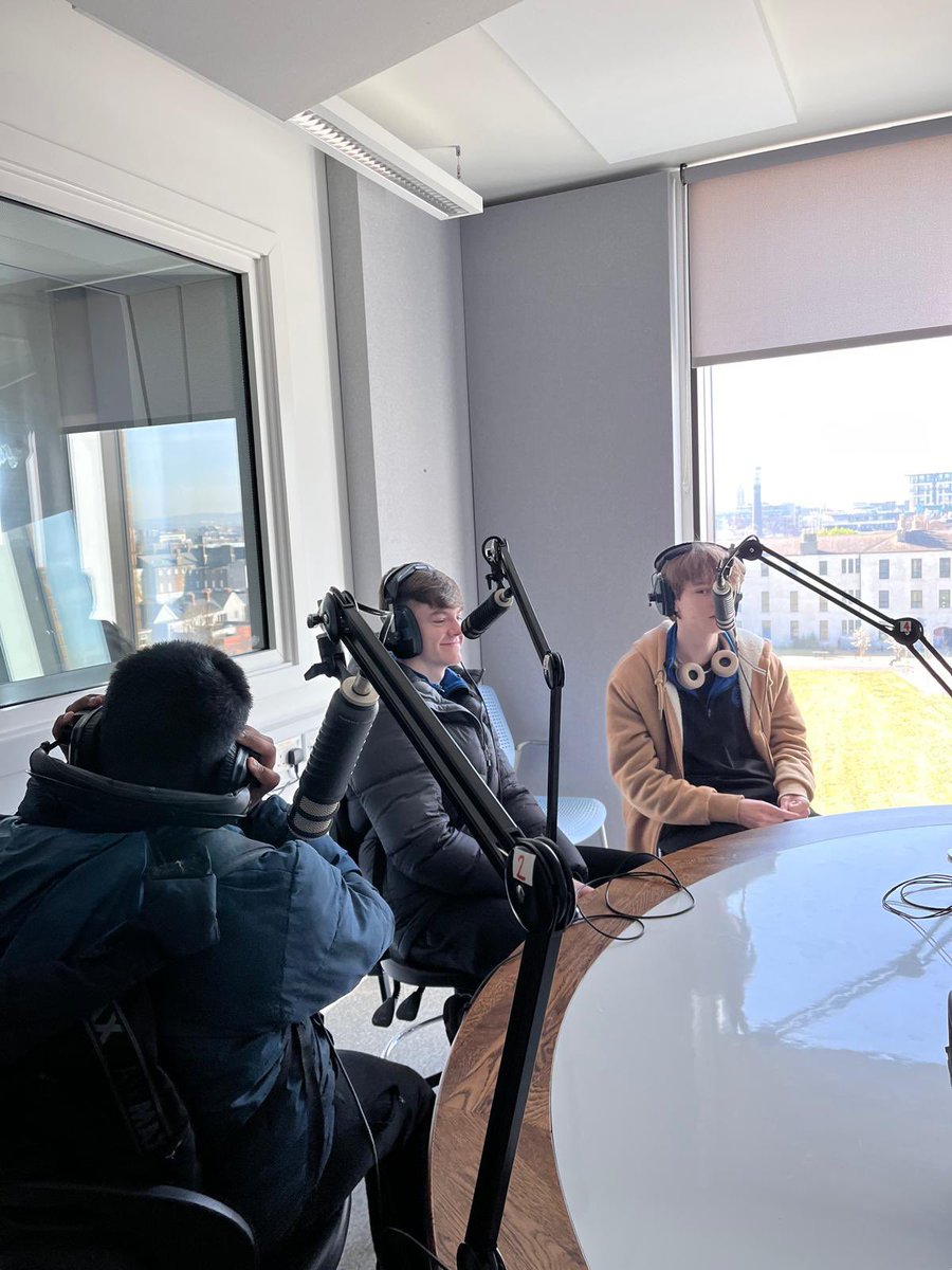 TY students attended their final session of podcasting in <a href="/WeAreTUDublin/">TU Dublin / OT Baile Átha Cliath</a> today. Well done on their hard work throughout the term. We definitely have some future podcasters in our midst!
