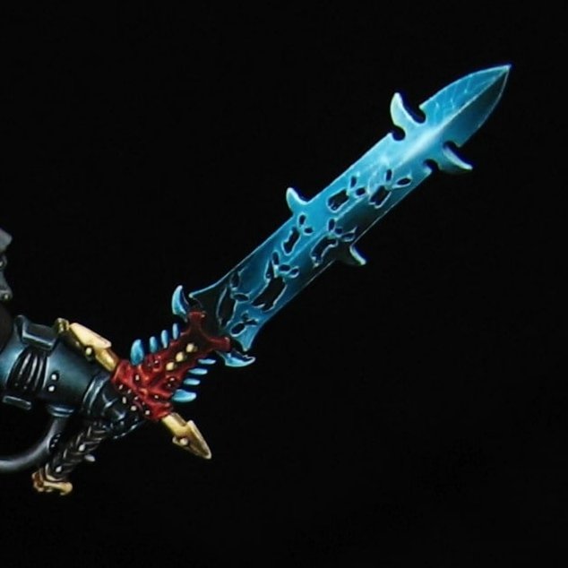 kpminis's tweet image. A little sneak peek at one of my current projects. The daemons don't seem to be happy trapped in this blade. Would you like to see the rest of the model?
.
#paintingwarhammer #WarhammerCommunity
