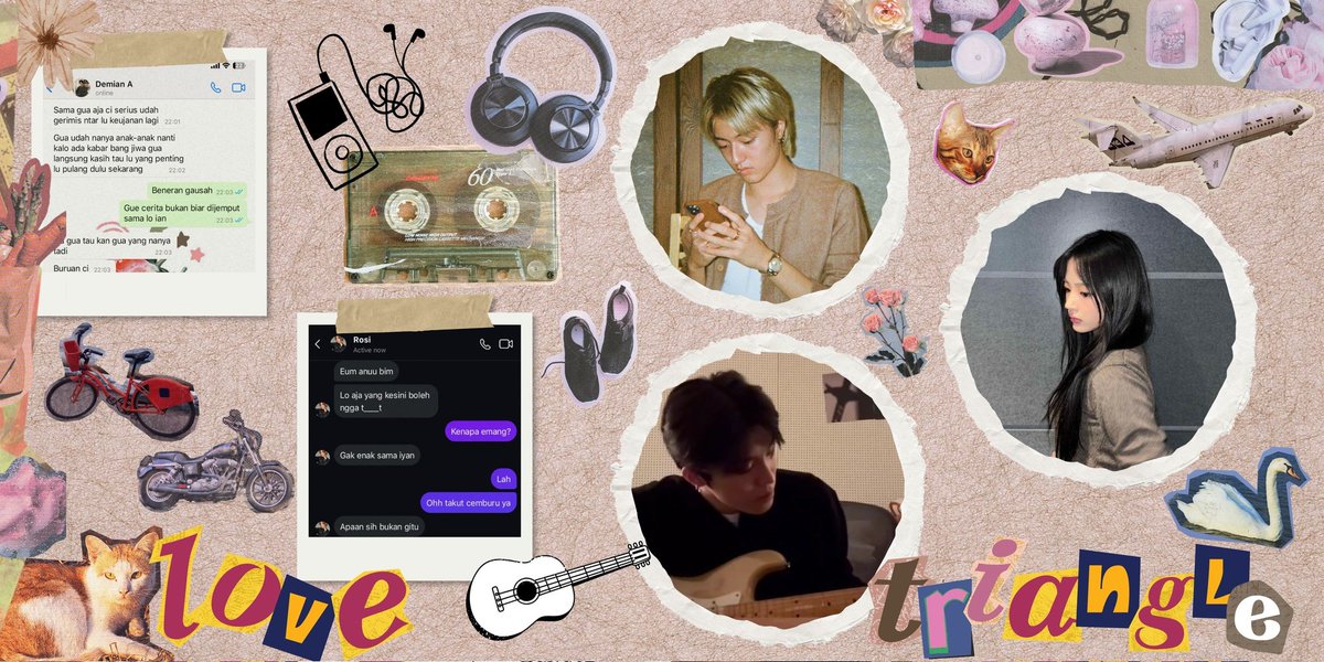 scorpiece's tweet photo. Triangle love 

a jeongwoo x minji x haruto local au https://t.co/v8OSWB3XIq