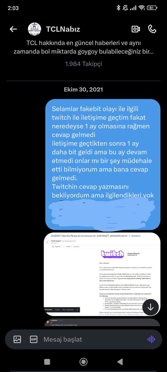AlihanPbd's tweet photo. BW’ye katılmamla birlikte bit konusu tekrar gündeme gelmiş. Bu teklif bana DC üzerinden gelmişti, açıkça reddettim. Buna rağmen 2 ay boyunca bit atıldı, (ikna için sanırım) ben de durumu Twitch’e bildirdim. Dönüş alamadım. Olayla alakam yoktur. Kanıtları ss olarak paylaşıyorum. https://t.co/i78jkBmxzv