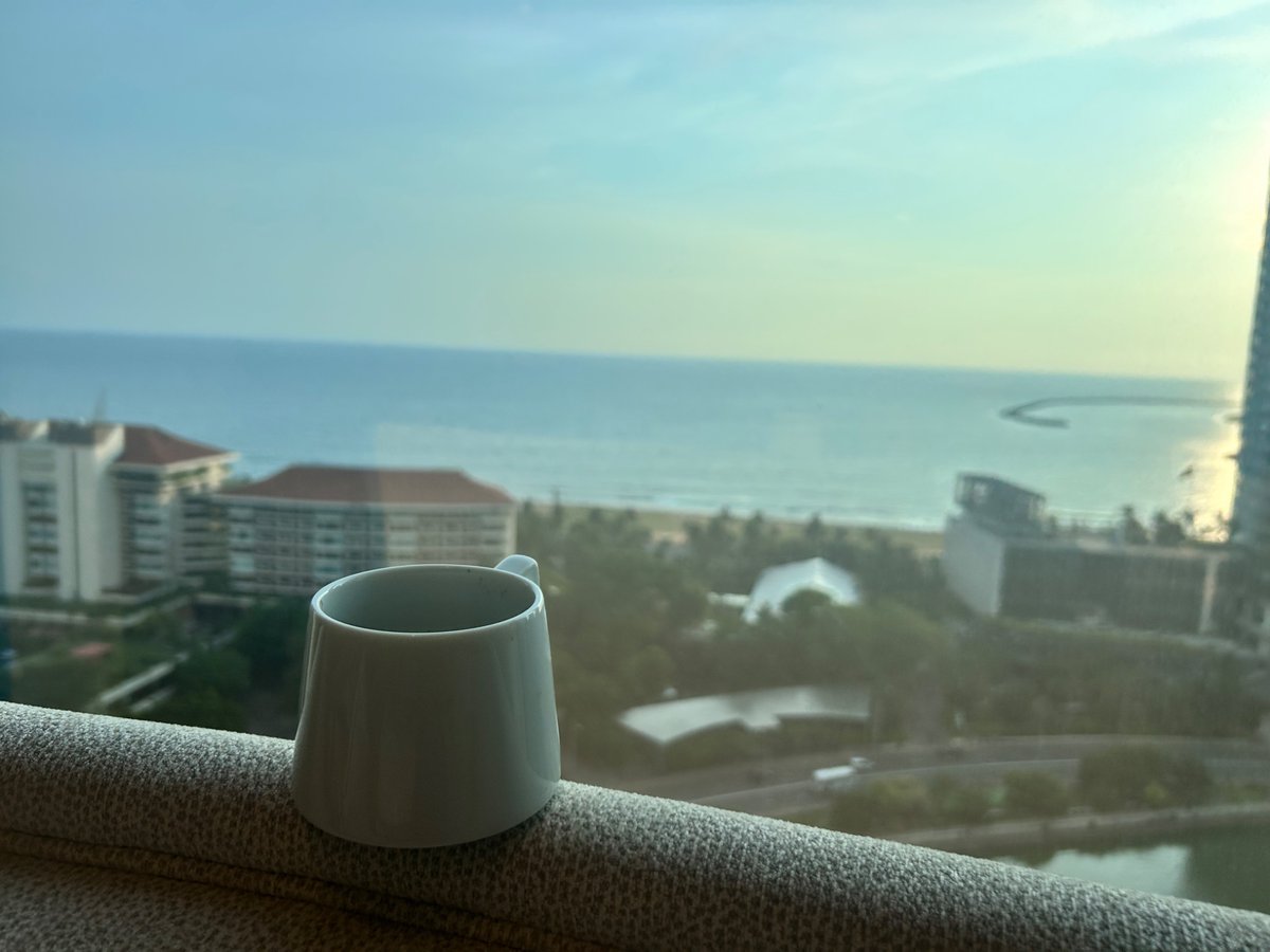 Blessed with this view for my coffee …