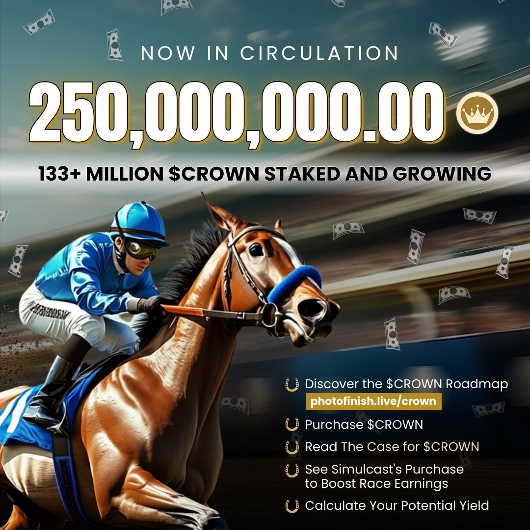 ICYMI: There will only ever be 250M $CROWN tokens; as of this week, they are all in circulation. 

133M+ -- over half -- are currently staked. 

In celebration, we've entirely revamped our $CROWN token page, where you can now:

- Swap for $CROWN
- Calculate potential monthly