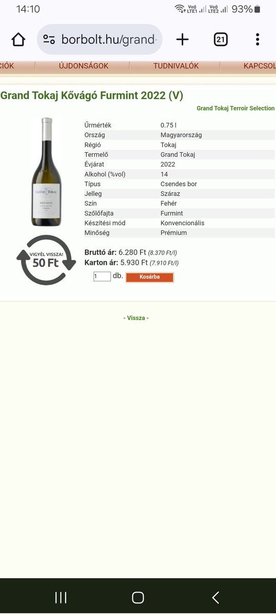 ciao_lasagne's tweet photo. Mai kiválasztott!
Grand Tokaj Kővágó Furmint
Egy kitűnő Furmint a mádi riolitos, kcarcos Kővágó dűlőről.
Kellemesen harmonizált ázsiai ízvilággal.
A Szarvast már láthattad ebből a sorból, a Pető később lesz.
#finewine
#winelovers
#invinoveritas
#singlevineyard
#Furmint https://t.co/KDDWjB5Li5