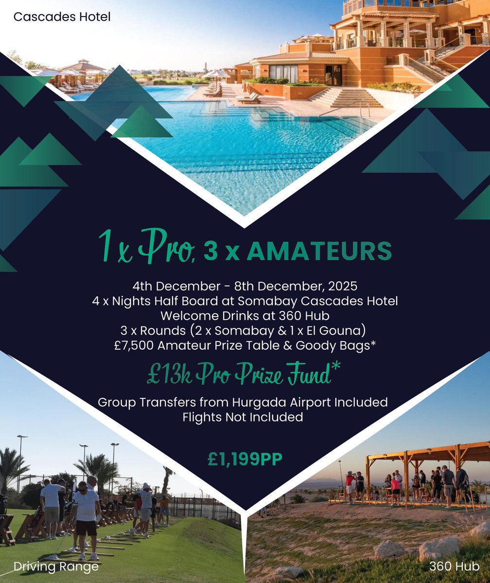 Introducing the Golf Travel Hub Egypt Team Challenge

Gather your team &amp; join us for a truly unique challenge

For details &amp; registration 
Events@golftravelhub.co.uk

#GolfTravel #EgyptGolfChallenge #GolfEvent #TeamChallenge #GolfTravelHub #Egypt

<a href="/dannyharwoodpga/">DannyHarwoodPGA</a> <a href="/RichardMagill/">Richard Magill</a>