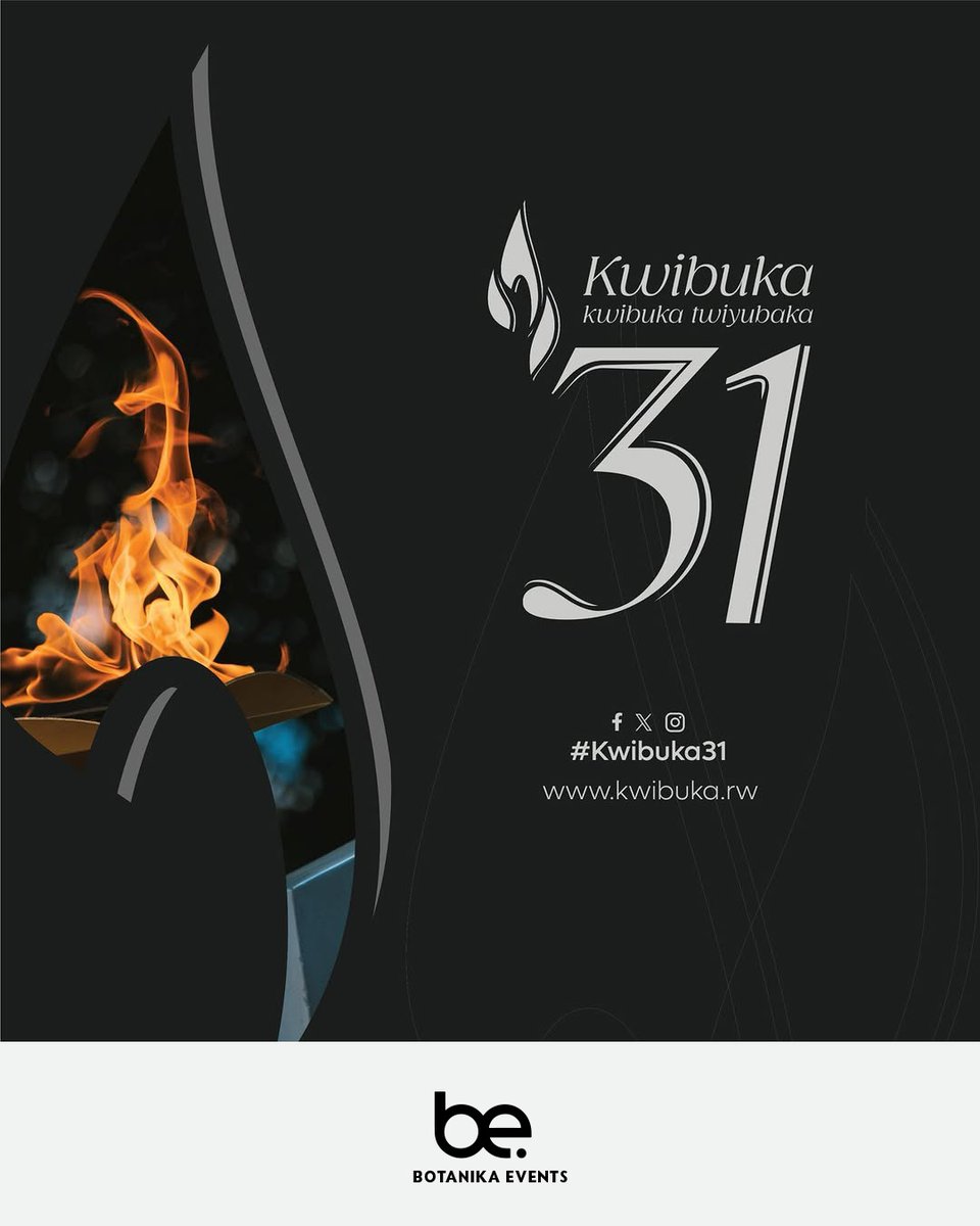 As we begin this week of remembrance, Botanika Events joins the nation in honoring the victims of the 1994 Genocide against the Tutsi. We stand united in our commitment to peace, strength and Rwanda's future.
#Kwibuka31 #NeverForget #UnityInRemembrance