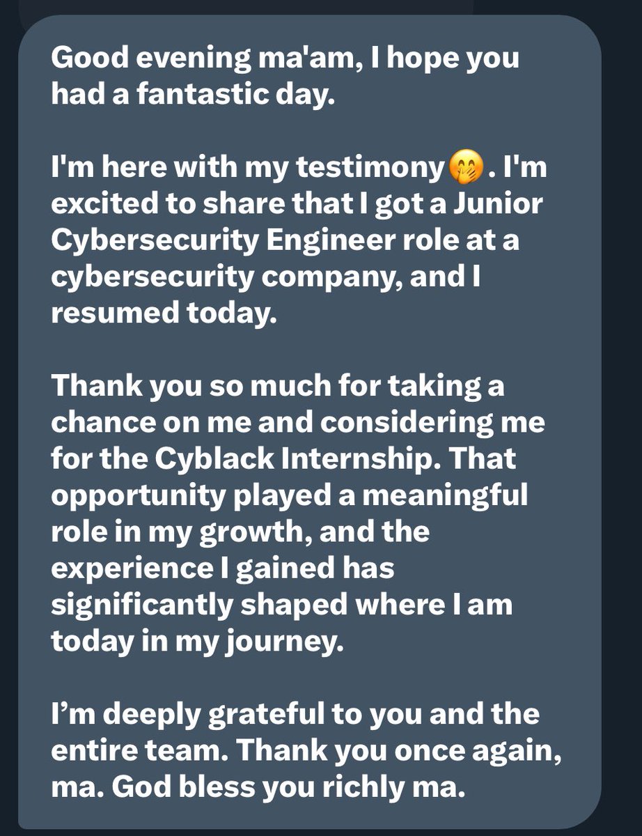 ireteeh's tweet photo. It’s raining Cybersecurity jobs. If you’re actively applying, this will be your story soon.

Cyblack >>>>>>>>> https://t.co/kG9B7QrSsl