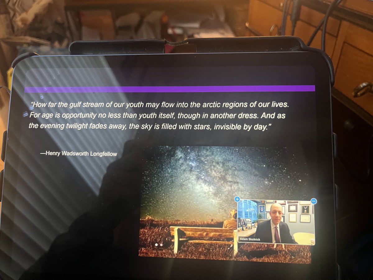 Good quote Dr Skolnick excellent speaker Thought stimulating on application of evidence based guidelines in older adults