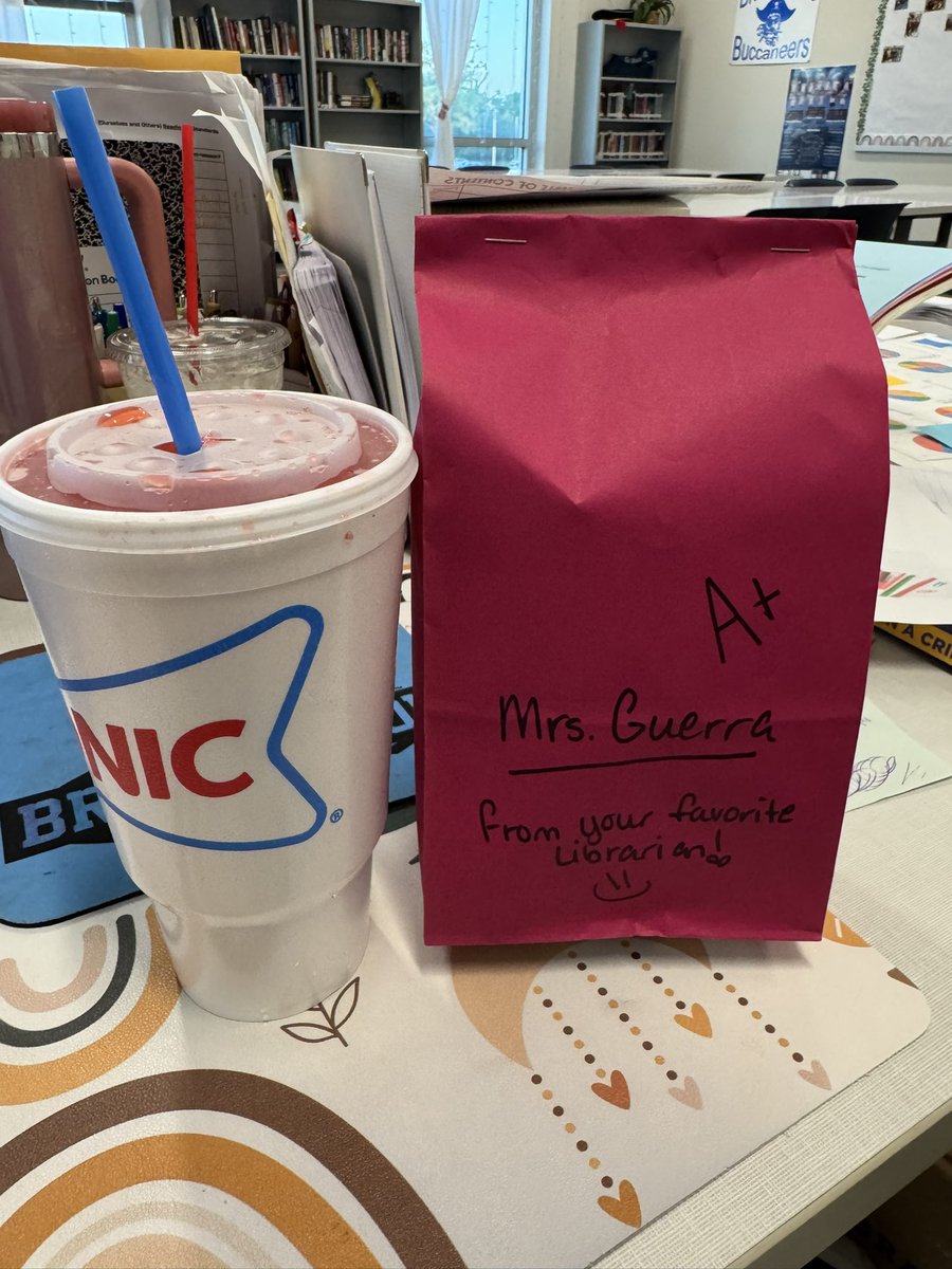 JenLGuerra's tweet photo. Reading books for fun and for work gets you rewarded with treats! #readinggoals #beanstack #bwoodlibrary #bwoodbookaneers https://t.co/ECRXDUbVGz