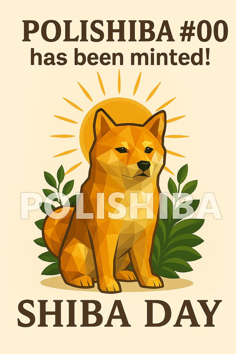 spak_jupiter's tweet photo. 🚨 Polishiba: Shiba Day! 🚨
AI-generated artwork celebrating Shiba Inu’s spirit. Perfect for your NFT collection. 🐾🎉
🔗 [Link to Polishiba: Shiba Day]
#NFT #ShibaInu #AIArt #PolygonArt #ShibaDay
https://t.co/h75cTYb2dO @opensea https://t.co/JYrgNYkLDr
