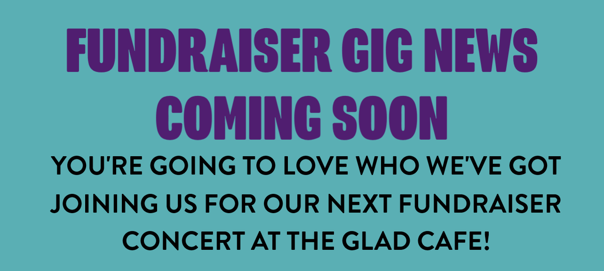 Our next fundraiser concert is coming soon and we think you're going to Love who'd playing at it. Stay tuned for some exciting news folks.
