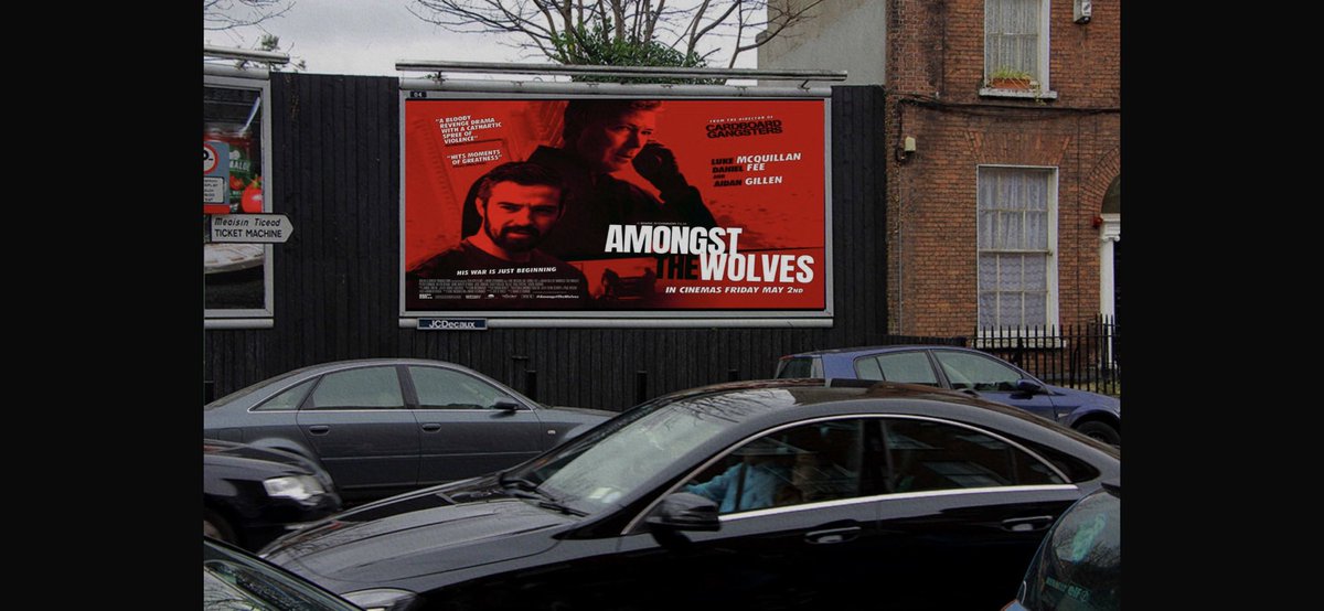 Irish film taking over Dublin! Amongst The Wolves opens in cinemas across Ireland May 2ND. Please RT if you support Irish films!  #amongstthewolves #atw #irishfilm #aidangillen #lukemcquillan