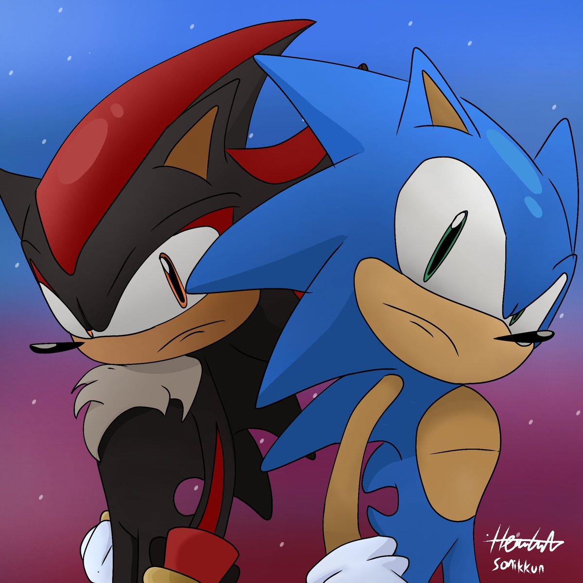 SonicKun_'s tweet photo. My another artstyle :)
.
.
.
#Sonic #ShadowTheHedgehog #ShadowSonic #sonadow #sonadowfanart #sonicmovie3 #Sonic3 #SonicAdventure2 #sonicfanart #sonicfandom #SonicTheHedgehog #sonicart https://t.co/PYHsSrQsyB