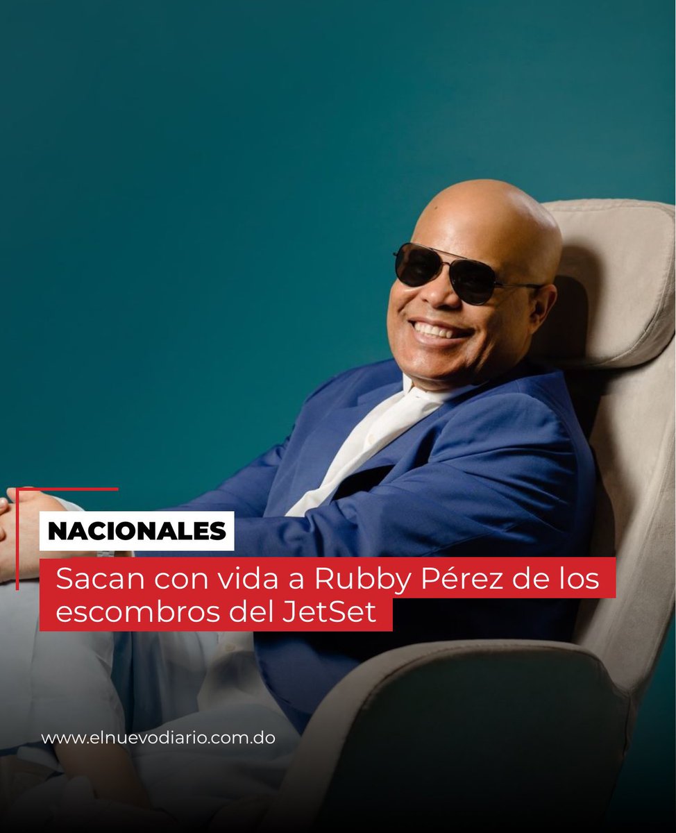 🙌¡Logran rescatar con vida a Rubby!😞

El merenguero dominicano Rubby Pérez fue sacado con vida de los escombros de la colapsada infraestructura del JetSet.

Noticia en desarrollo.