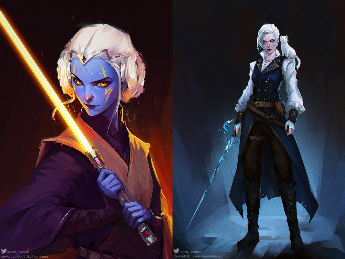 Koala_Laurelin's tweet image. Hey #PortfolioDay ! I am Helena, freelance artist from Ukraine. I draw dark and fantasy characters/illustrations.
✉️henryriderhaggard09062003@gmail.com
Price: deviantart.com/nikulina-helen…
Info: koalalaurelin.carrd.co