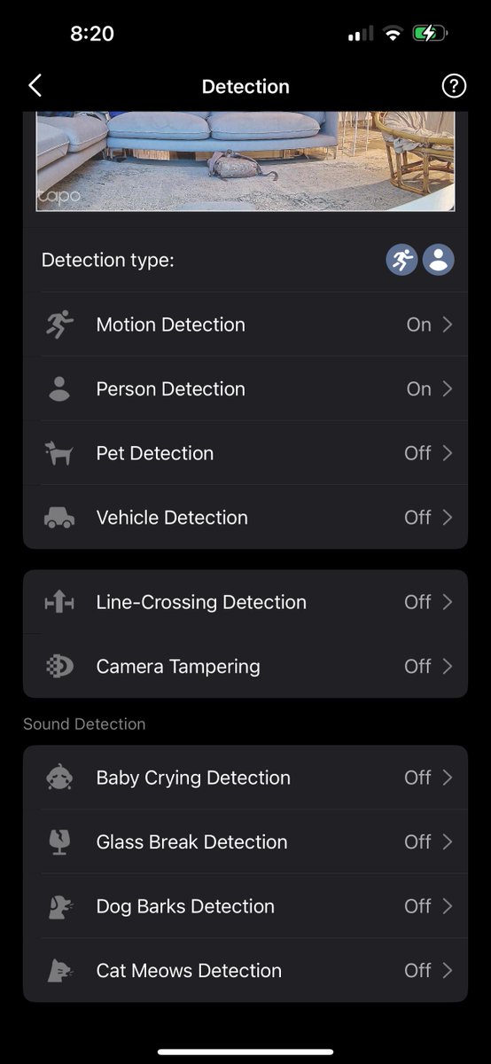 chairmanGLC's tweet photo. Home security upgrade done ✅

WiFi camera punya software sekarang dah makin advanced ye. Bukan takat boleh track motion dengan identify subject, baby nangis, gelas pecah, camera tampering pun boleh detect. Mantap. https://t.co/z4Q4HbakPB