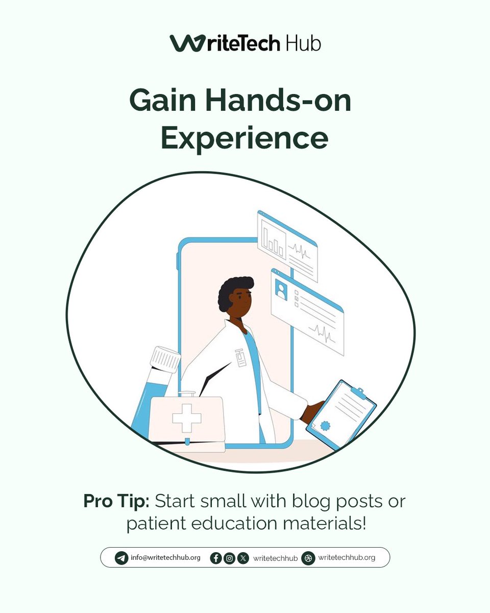 WriteTechHub's tweet image. If you’re writing for patients or professionals, these simple tips will help you do it right.
#HealthcareWriting #TechnicalWriting #WriteTechHub #MedWriting